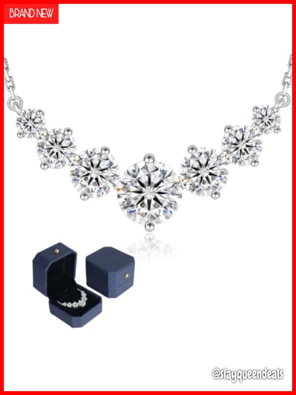 14K Gold Plated Sterling Silver Moissanite Pendant Necklace Women